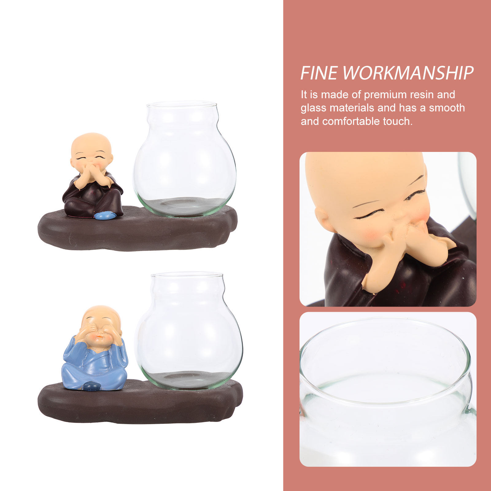 2Pcs Resin Flower Vase Hydropo - Propagation Station Vase recension och pris